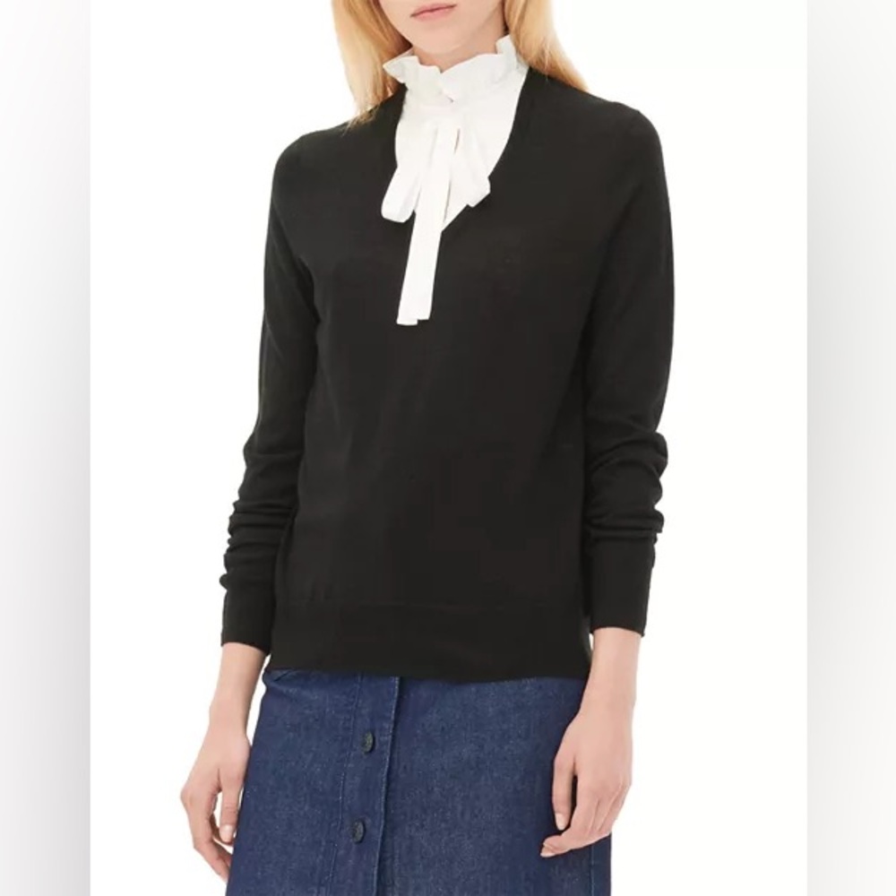 Sandro‎ Paris Solmy Layered Effect Sweater Size 3 Large